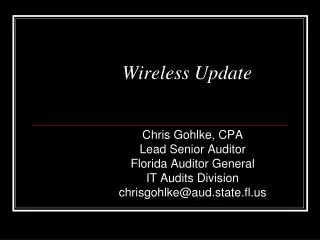 Wireless Update