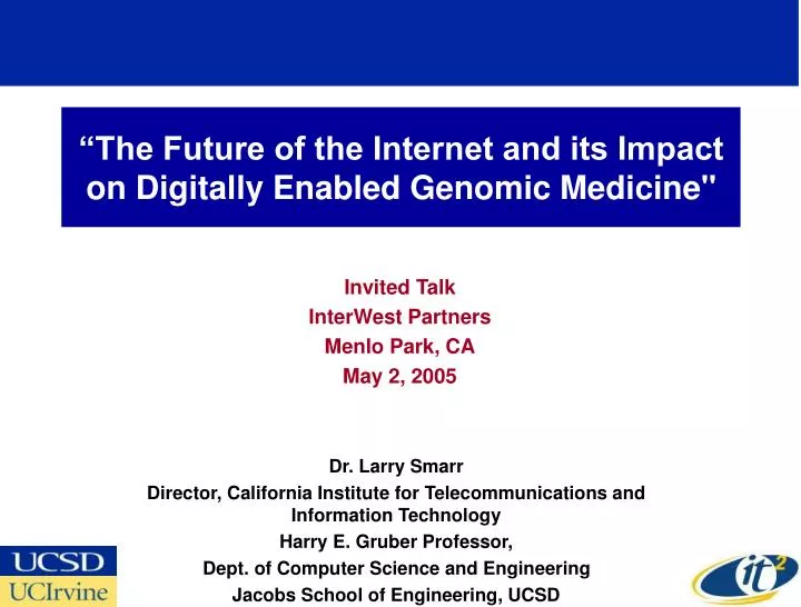 the future of the internet and its impact on digitally enabled genomic medicine