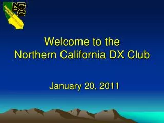 Welcome to the Northern California DX Club