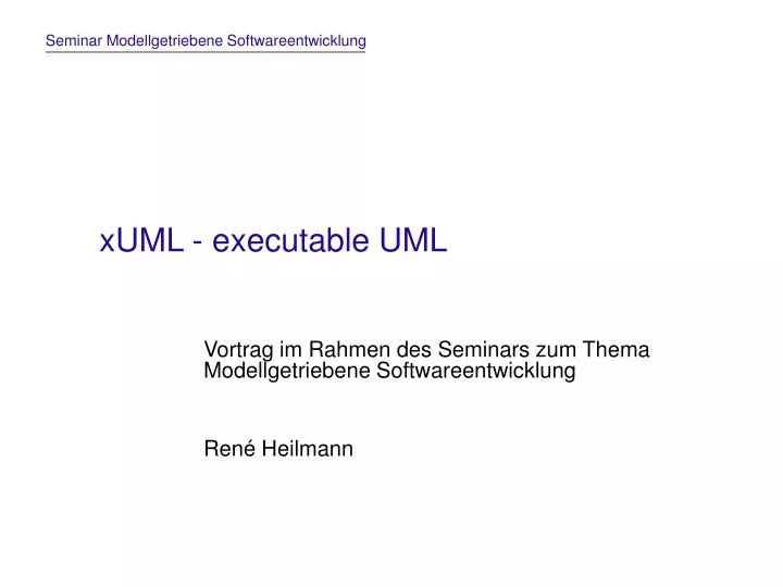 xuml executable uml