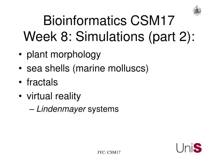 bioinformatics csm17 week 8 simulations part 2