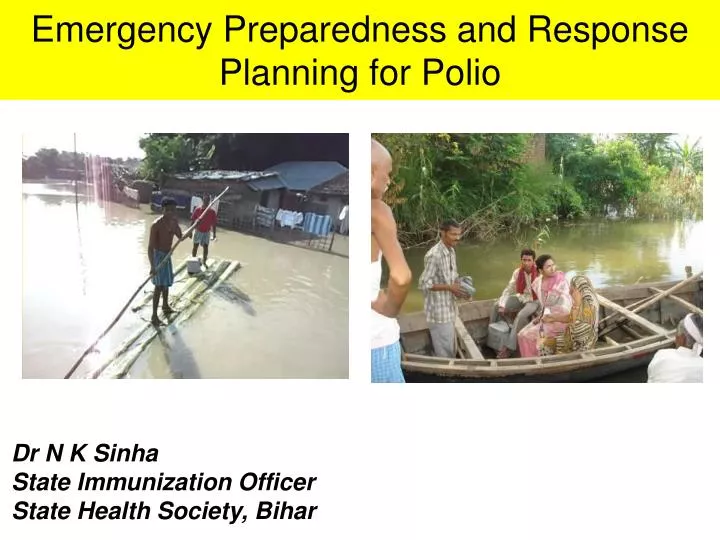 emergency preparedness and response planning for polio