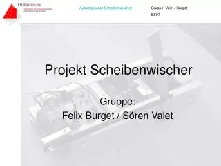 projekt scheibenwischer