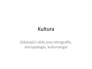 kultura