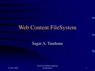 Web Content FileSystem