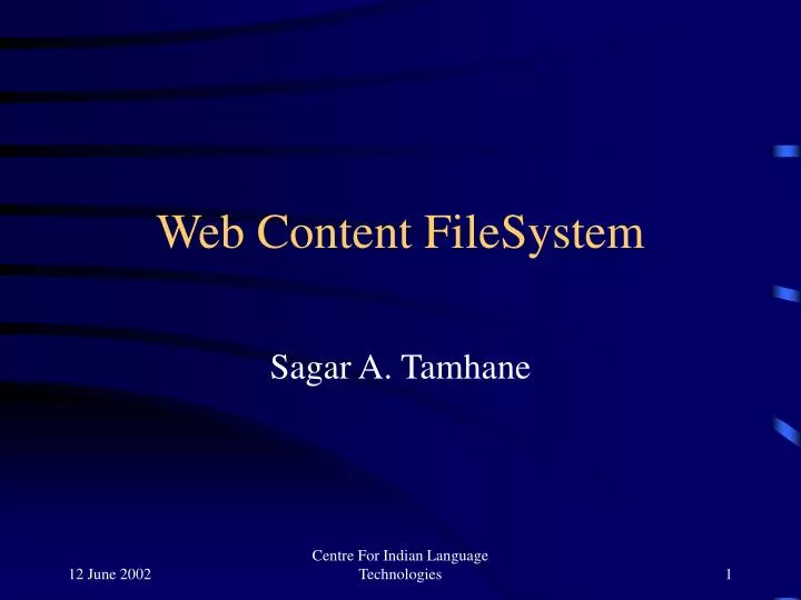 web content filesystem