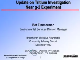 Update on Tritium Investigation Near g-2 Experiment