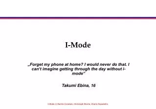 i mode