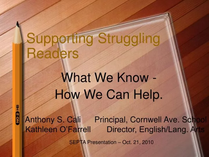supporting struggling readers