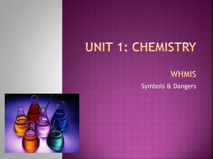 unit 1 chemistry whmis
