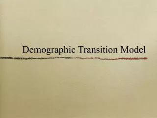 demographic transition model