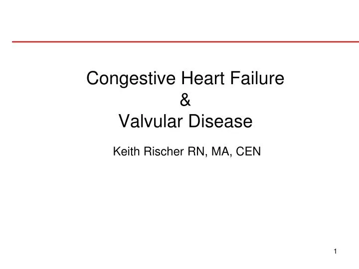 congestive heart failure valvular disease