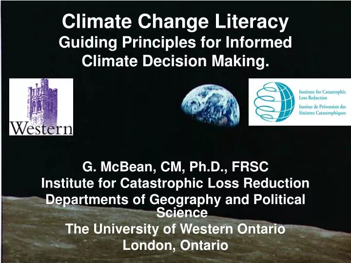climate change literacy guiding principles for informed climate decision making
