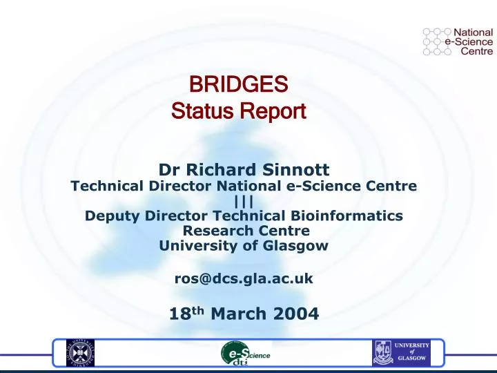 bridges status report