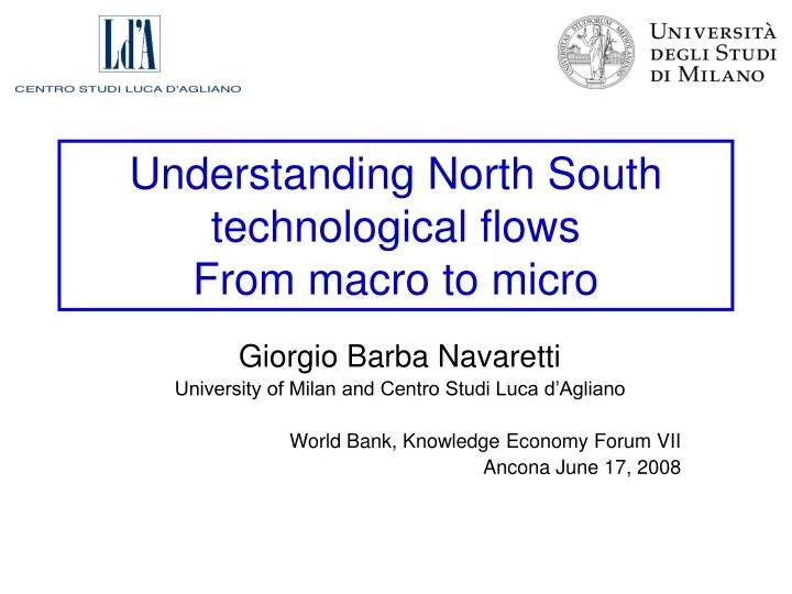 understanding north south technological flows from macro to micro
