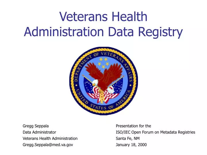 veterans health administration data registry
