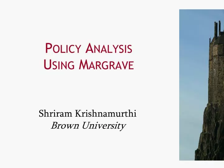 policy analysis using margrave