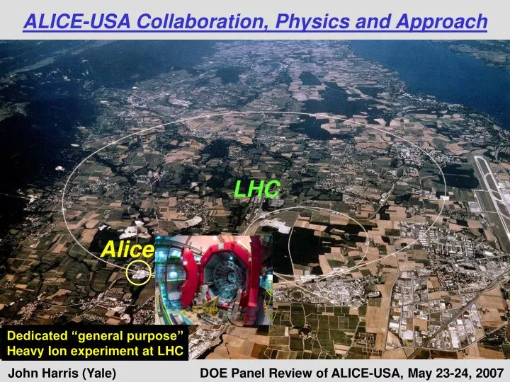 alice usa collaboration physics and approach