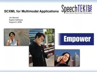 SCXML for Multimodal Applications