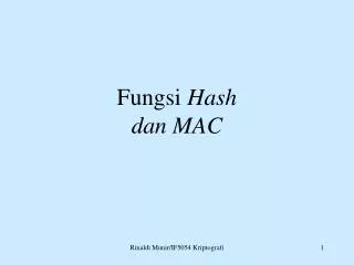 fungsi hash dan mac