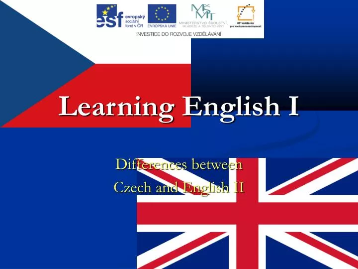 differences between czech and english ii