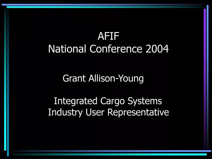afif national conference 2004