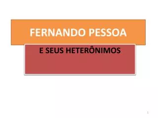fernando pessoa