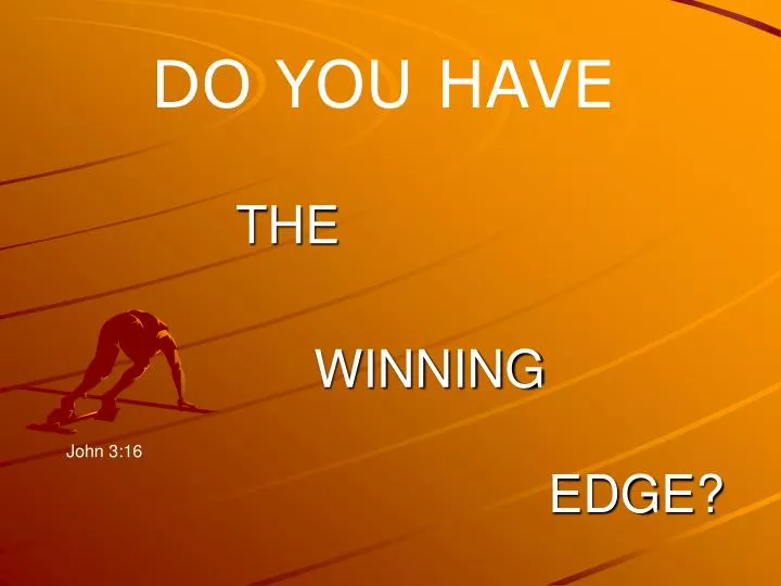 the winning edge