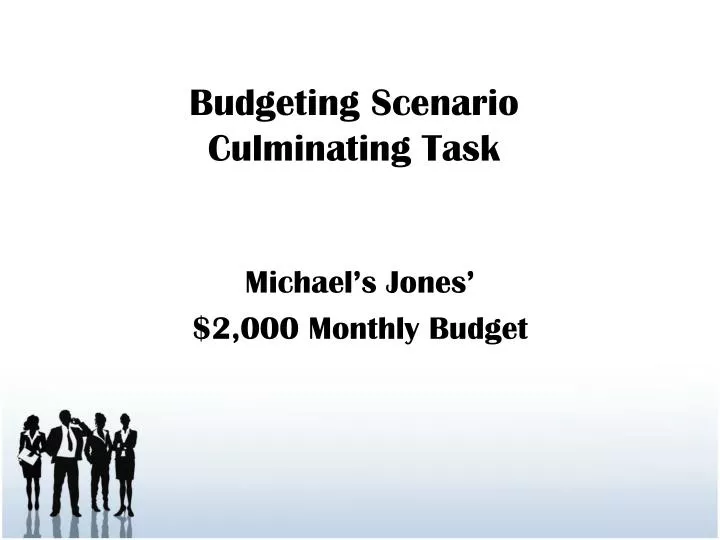 budgeting scenario culminating task