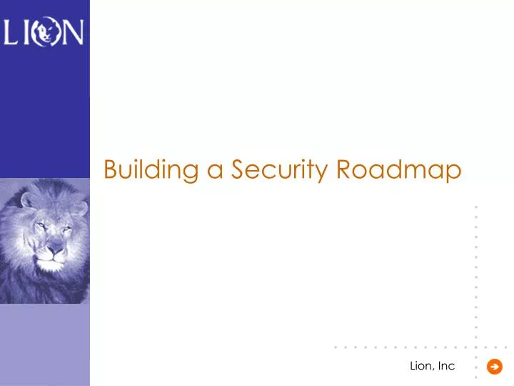 building a security roadmap