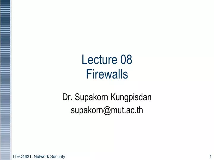 lecture 08 firewalls