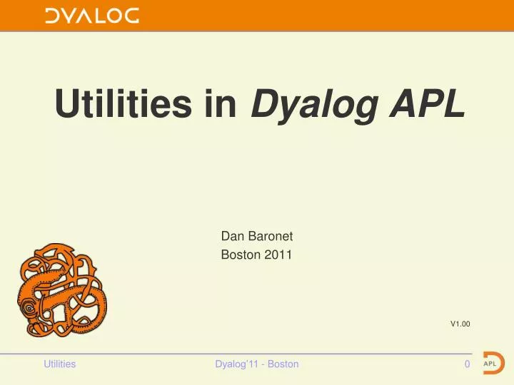 utilities in dyalog apl