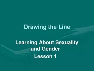 drawing the line