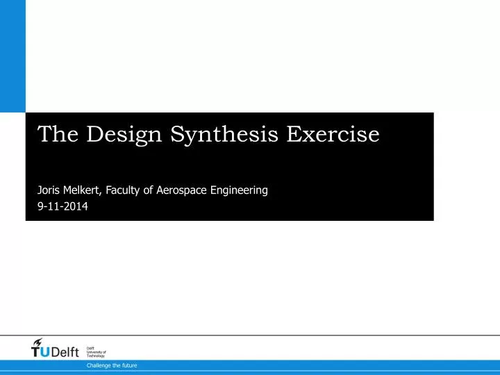 the design synthesis exercise