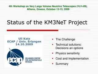 Status of the KM3NeT Project