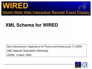 XML Schema for WIRED