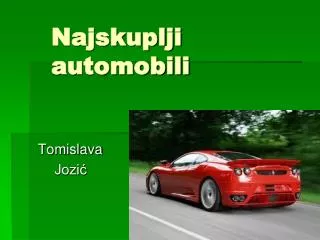 najskuplji automobili
