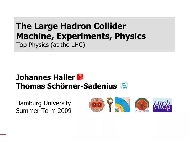 the large hadron collider machine experiments physics top physics at the lhc