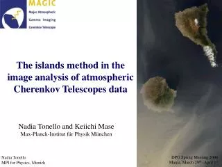 The islands method in the image analysis of atmospheric Cherenkov Telescopes data