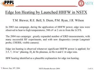 Edge Ion Heating by Launched HHFW in NSTX