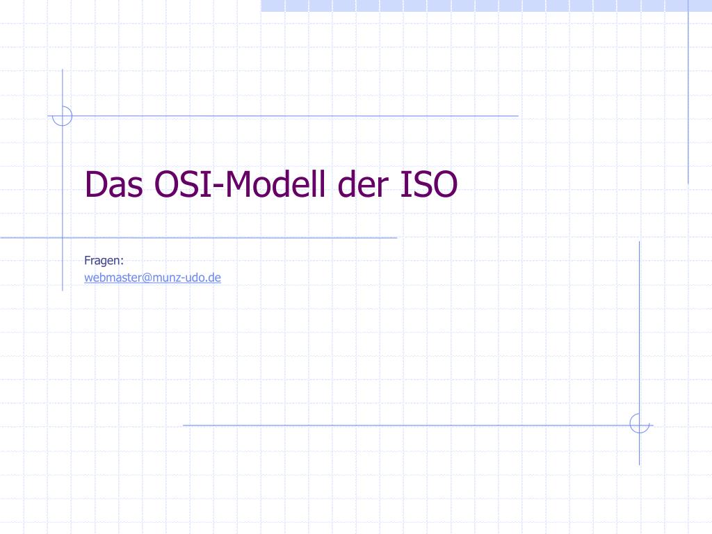 PPT - Das OSI-Modell der ISO PowerPoint Presentation, free download ...