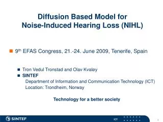 Diffusion Based Model for Noise-Induced Hearing Loss (NIHL)