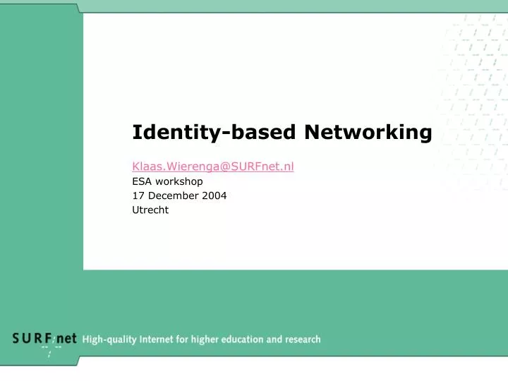 identity based networking