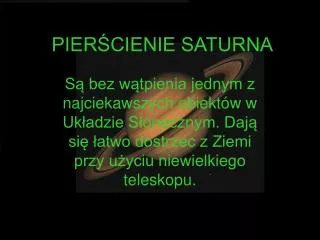 pier cienie saturna