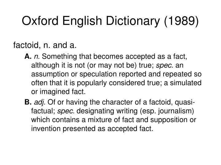 oxford english dictionary 1989