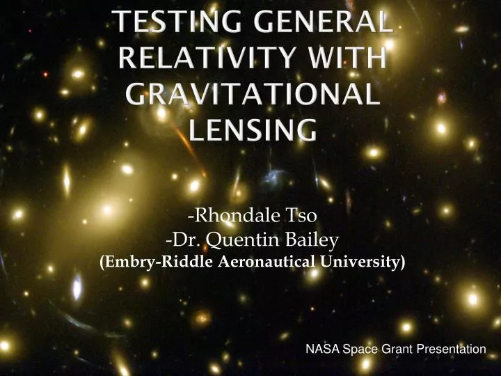 testing general relativity with gravitational lensing