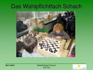 das wahlpflichtfach schach