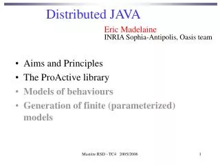 Distributed JAVA