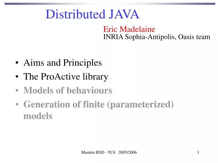 distributed java