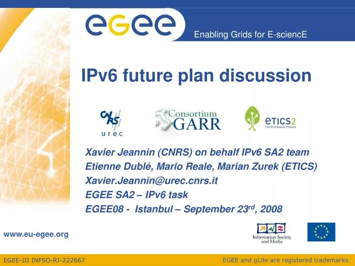ipv6 future plan discussion